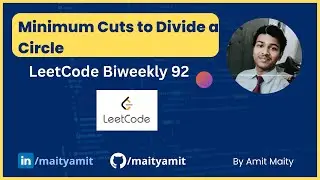 2481. Minimum Cuts to Divide a Circle || LeetCode Bi-Weekly Contest 92 || Easy