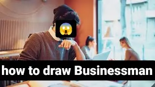 how to draw Businessman | Art by baba ke princess
