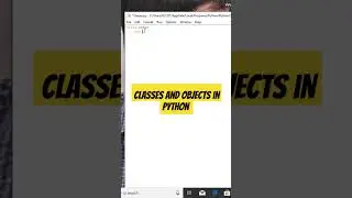 Classes and objects in python explained in tamil