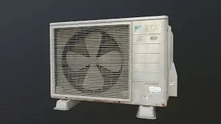 Air Conditioner 3D Model Game Asset | Substance Painter | Mesh Monde