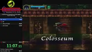 Castlevania: Symphony of the Night, New Game/First Clear speedrun in 24:31 (no commentary)