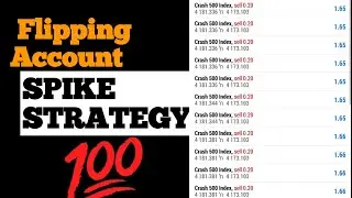 Crash 500 spike detector strategy to flip account