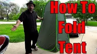 Folding the Privacy Pop Up Tent    How to fold a Popup Changing Tent