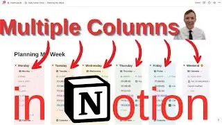 Multiple Columns in My Notion Weekly Planner | Teacher Tutorial 2022