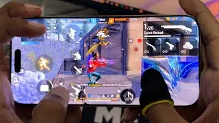 iPhone 16 pro max ⚡️Unboxing🎁free fire gameplay[Setting⚙️+sensi+hud+dpi