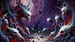 The Underworld according to Hieronymus Bosch and Leonardo AI - Animated with Luma AI