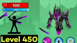 100 Heath vs Level 450 | Boss 450 | No armor challenge | The Archers 2