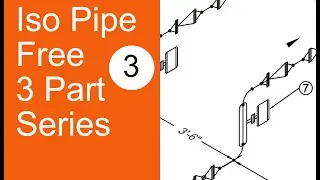 Iso pipe ACAD dimensions. text and bubbles