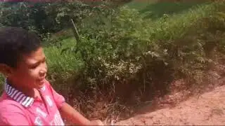 Fazendo trilha de bicicleta sem freio olhe no que deu!
