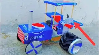 How To Make A Tractor With Pepsi Soda Can || diy 🚜