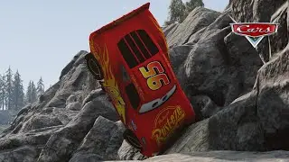 Lightning McQueen vs Long Jump | BeamNG.drive