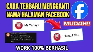 Cara Terbaru Mengganti Nama Halaman Facebook 100% Berhasil