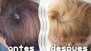 Como hacer una limpieza de color en el cabello (shampoo decolorante)