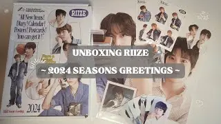 UNBOXING RIIZE 2024 SEASONS GREETINGS // surprise ... sneak peak at my new collection