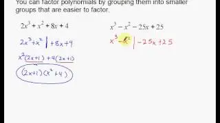 Factoring by Grouping