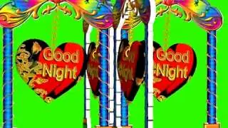 Good Night Green Screen Effects - Sweet Dreams blue Screen Animation - 3D Effects No 32