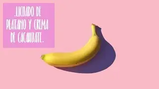 Licuado de proteina vegan 🍌 platano y crema de cacahuate