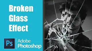 Create Broken Mirror Effect in Photoshop  | Broken Glass | Photoshop Tutorial