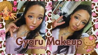 Attempting Gyaru makeup ⋆ ˚｡ ⋆୨♡୧⋆ ˚｡ ⋆