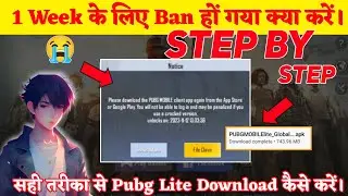 🥹Pubg Lite Id Ban हो गया क्या करें ? Pubg Lite id ban today | How To Download Pubg Lite New Version