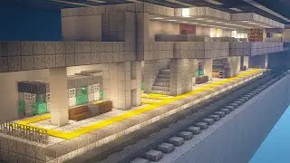 [Minecraft Tutorial] Subway station / How To Build a Subway station