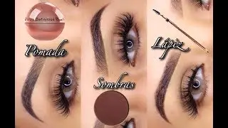 COMO HACER CEJAS CON   GEL , SOMBRA , LAPIZ