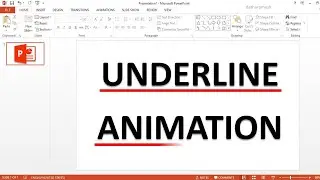 Text Underline Animation In PowerPoint