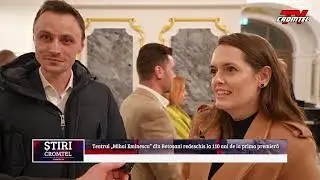 Teatrul „Mihai Eminescu” din Botoșani redeschis la 110 ani de la prima premieră