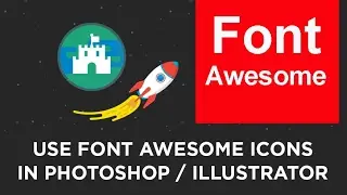Font awesome for Photoshop and Illustrator - Amazing Design using font awesome icon!