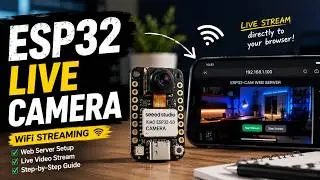 ESP32-S3 Camera Web Server Tutorial | Live WiFi Video Streaming using XIAO ESP32S3