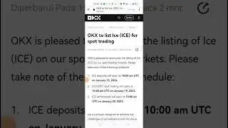 Ice Network listing di OKX !!! CUAN LAGI...