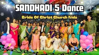Latest Telugu Christmas song 2023|| Sandhadi 5 Dance (Joyful Noise) Bhangra Folk Dance || UHD 4k