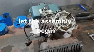 Yamaha mt110 2stroke refurbish part5 some paint and assembly 