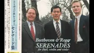 Beethoven: Serenade in D Major for flute,violin and viola Op.25 1st & 2nd mov. - Kazumi Sato