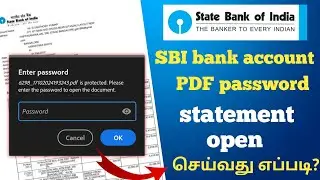 sbi statement pdf password |sbi pdf statement password tamil |