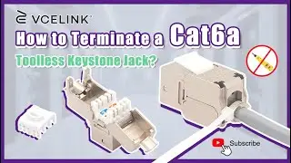 How to Terminate a Cat6a Toolless Keystone Jack? | VCELINK