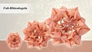 Ideen mit Herz - Blütenkugel - Fleurogami - aus 1 mach 3