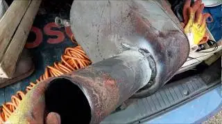 JcB 3 cx muffler repair