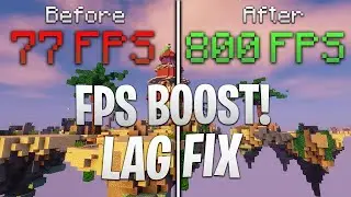 🔧Minecraft FPS boost Guide ➤144+FPS On Low End PC 2021🔥