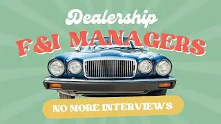 Should Dealership F&I Managers stop doing the 