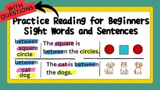 Part 2 Practice Reading for Beginners Sight Words(long words)and Sentences#readingpractice #english