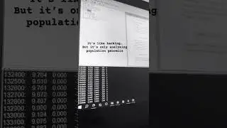 Hacking in genomics 😅 #hacker #hacking #biology