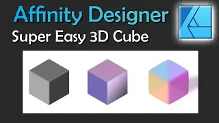 Easy 3D Cube in Affinity Designer | Step by Step Tutorial