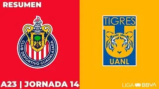 Resumen y Goles | Chivas vs Tigres | Liga BBVA MX | Apertura 2023 - Jornada 14