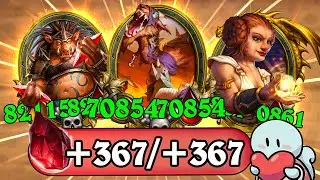 1 MILLION STATS From BLOOD GEMS?! | Hearthstone Battlegrounds