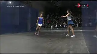 Black Ball Women's Squash Final 2020 SHERBINI VS HAMMAMY 1st part