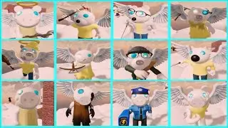 PIGGY: ANGEL RAID ALL JUMPSCARES (Game made by 