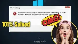 Windows could not configure one or more system components - How To Fix Error Install or Upgrade ✅