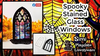Spooky Stained Glass Isomalt Windows FULL TUTORIAL WALKTHROUGH- Simi Isomalt Live Replay