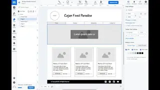 Create a Simple Website Wireframe with Moqups | Cajun Food Recipe Site